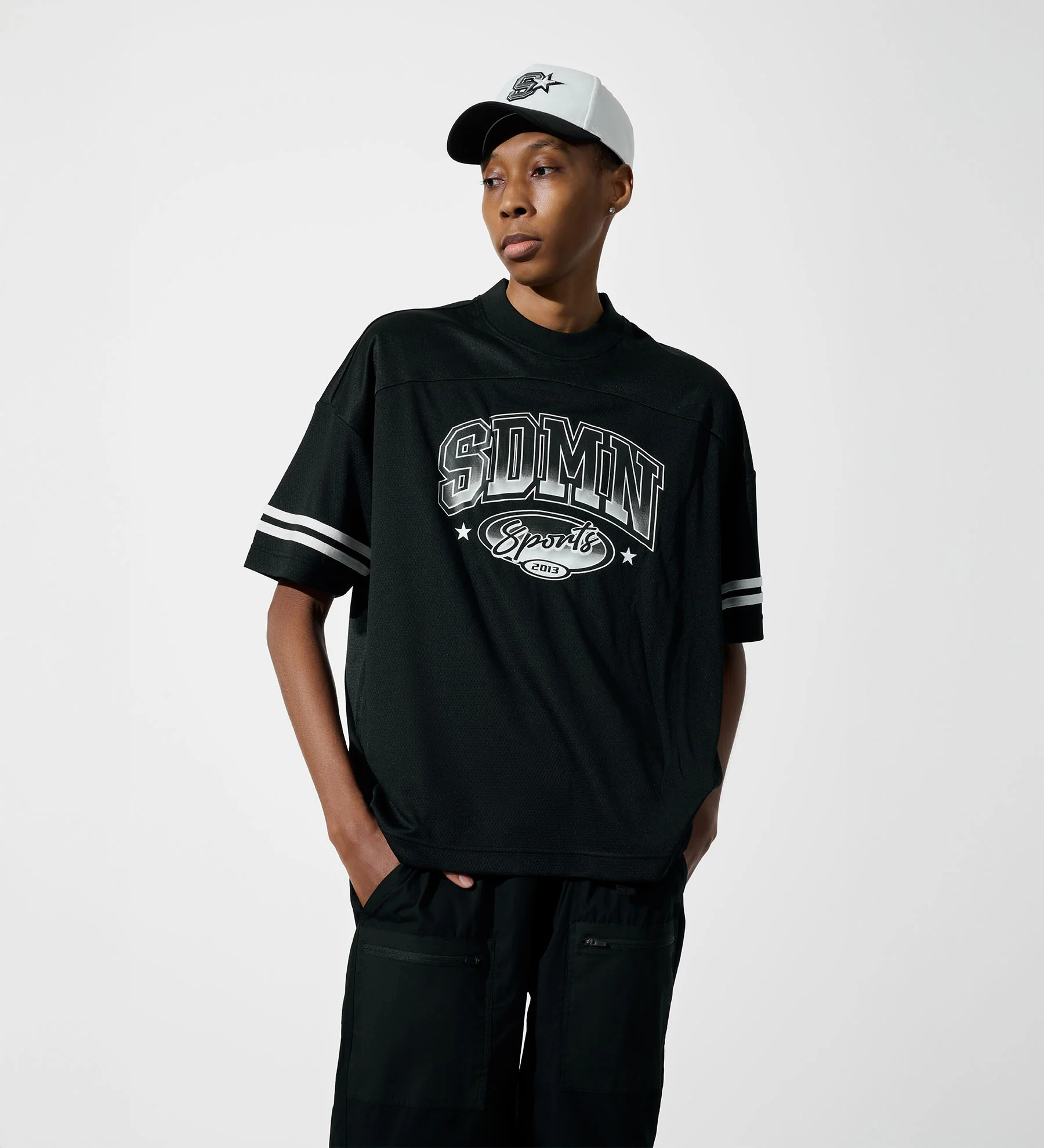 SDMN Sports Jersey [Black/White] - Image 3