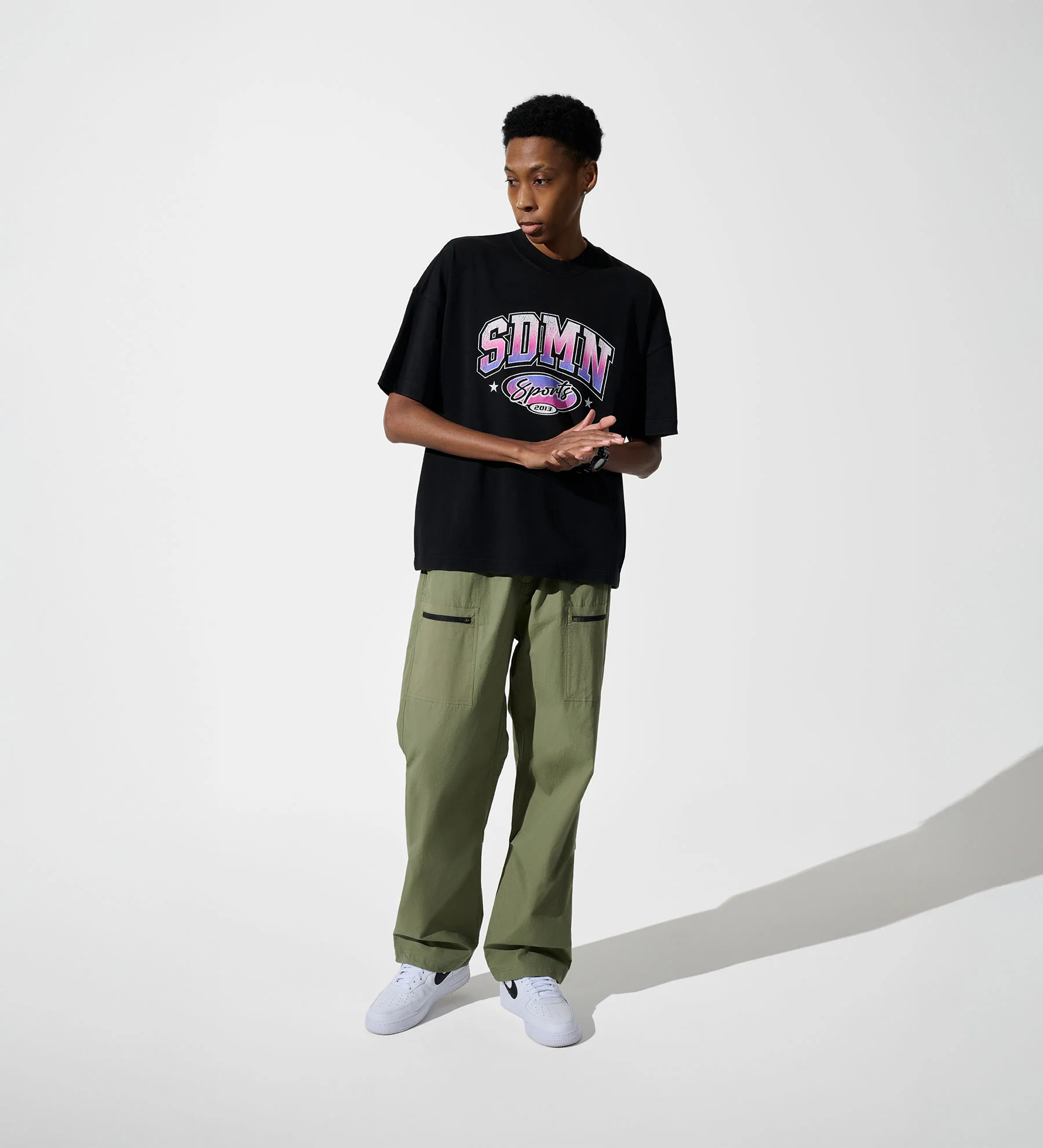 SDMN Sports T-Shirt [Vintage Black/Pink] - Image 3