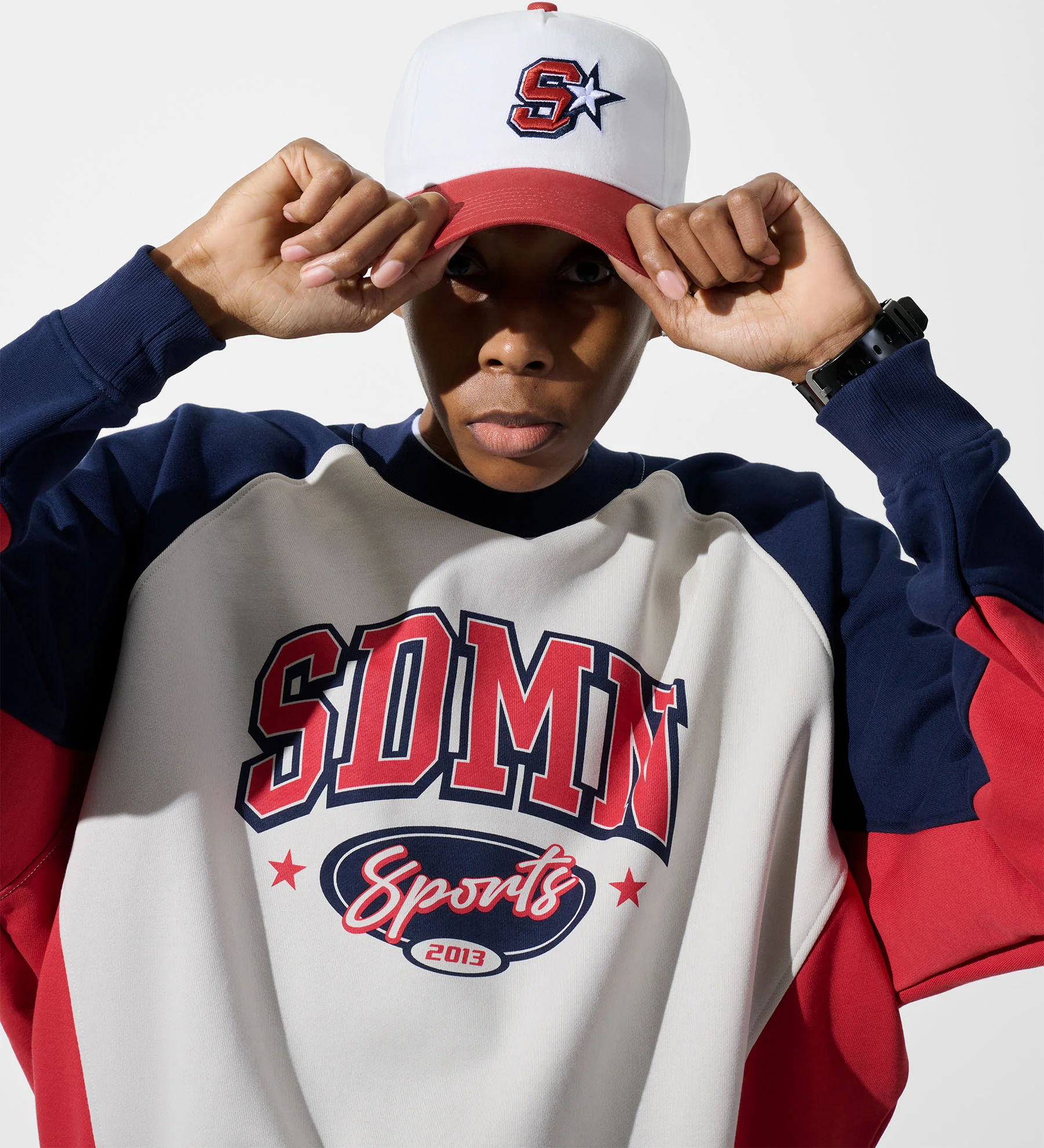 SDMN Sports Sweater [Red/White/Blue] - Image 4