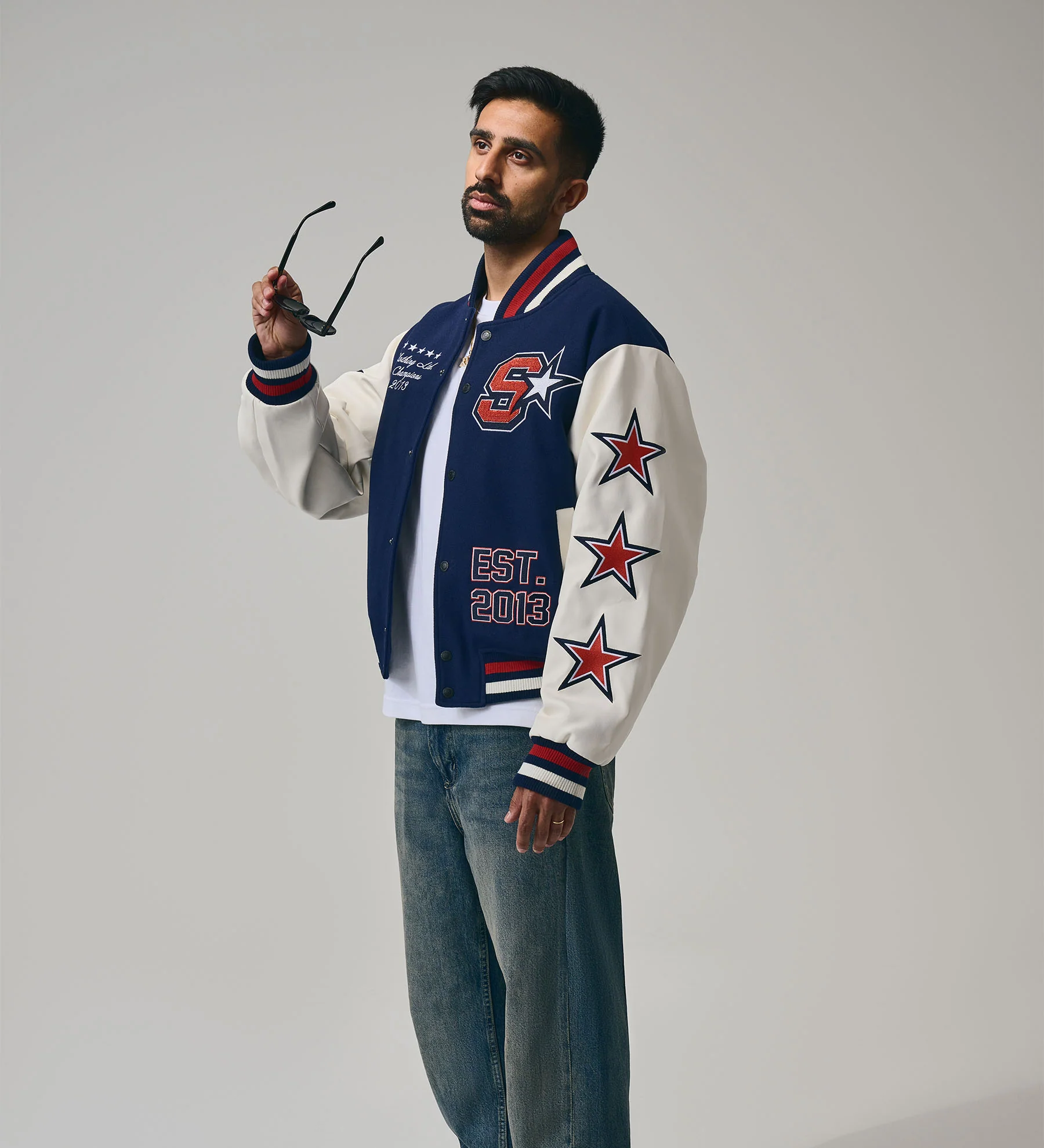 All-Star Varsity Jacket [Blue/White] - Image 3