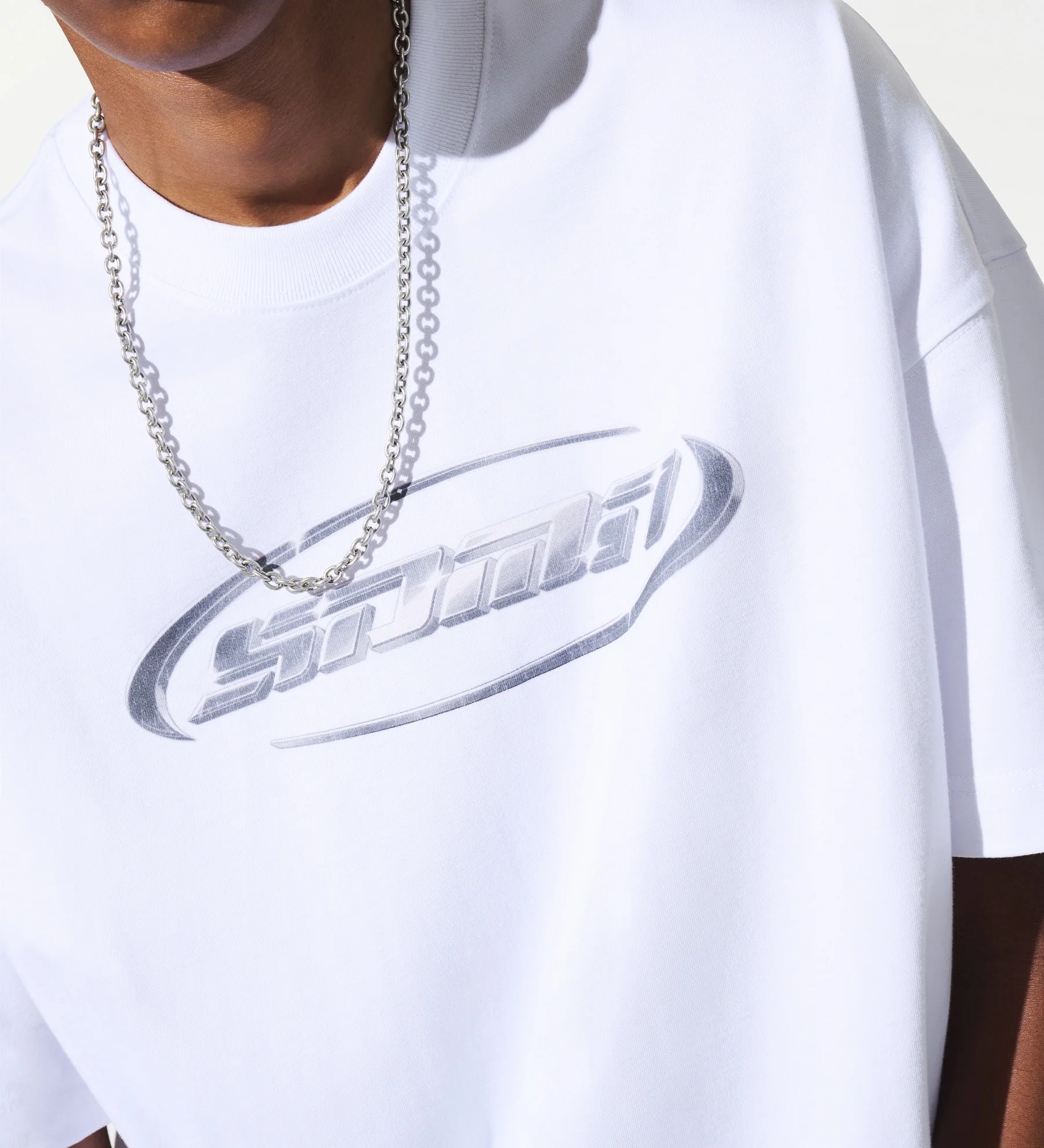 Chrome Logo T-Shirt [Vintage White] - Image 3