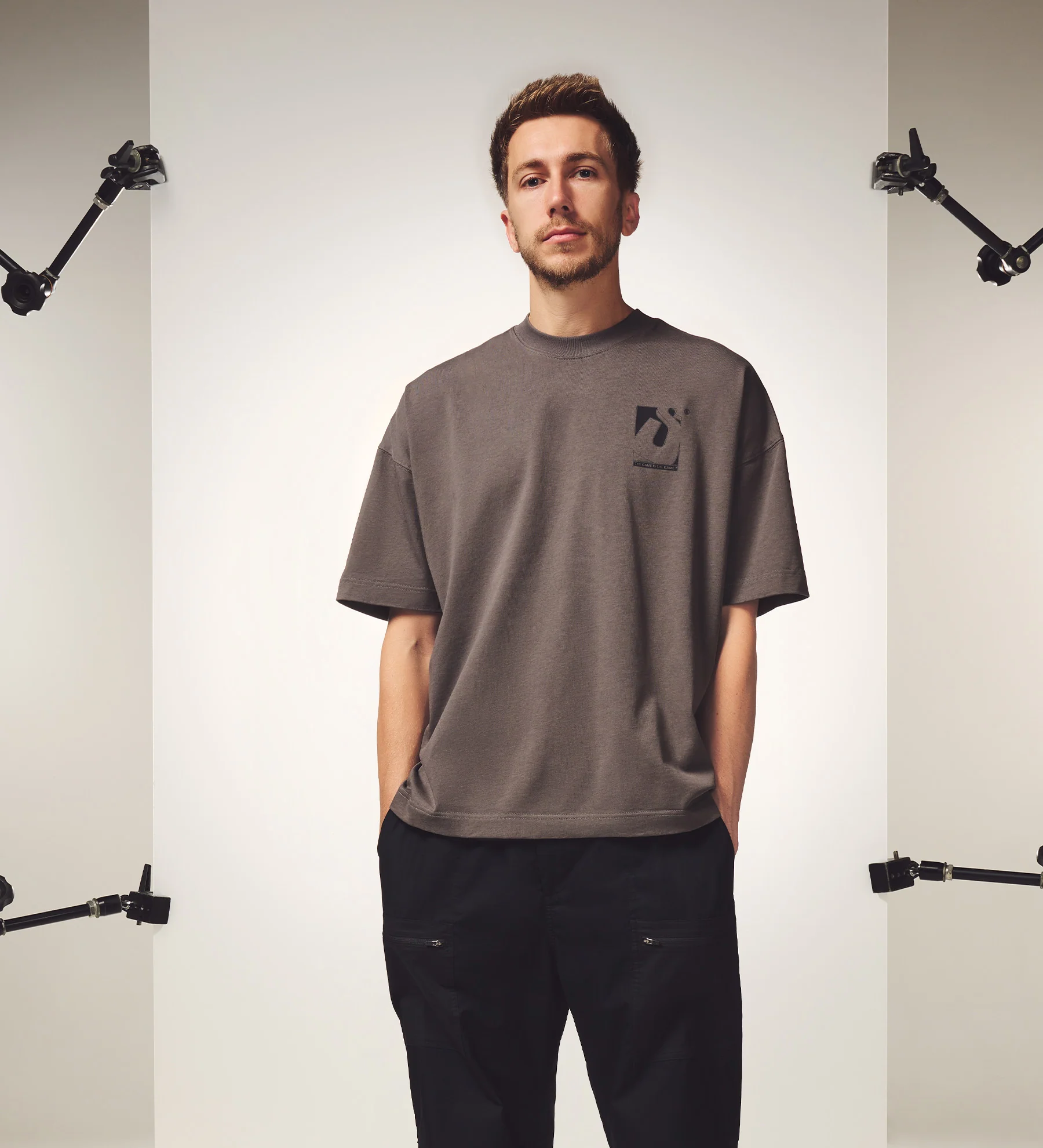 Initial Box T-Shirt [Phantom Grey] - Image 3