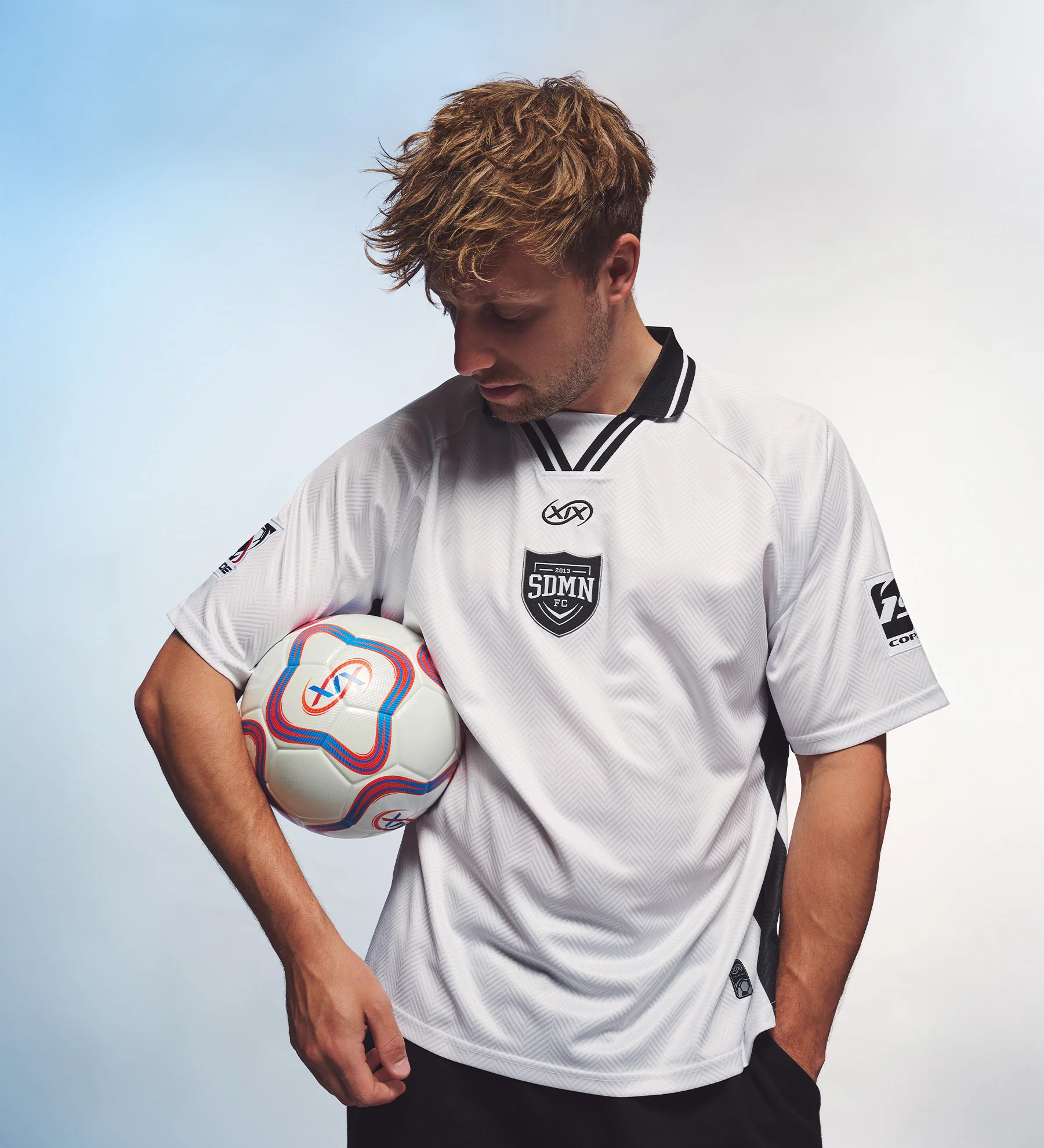 SDMN FC Retro Away Jersey [White] - Image 4