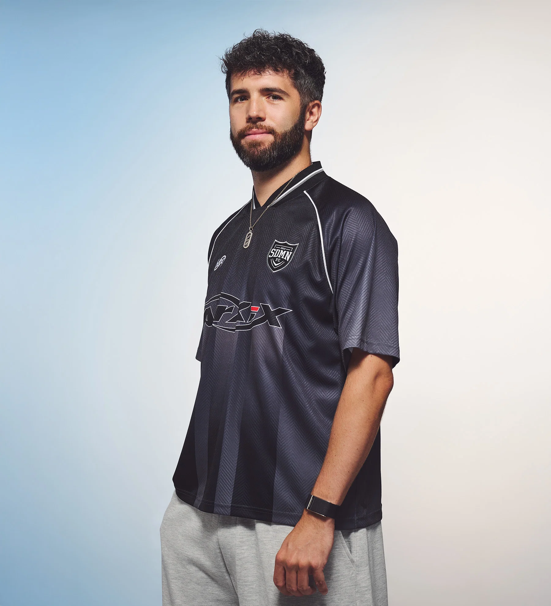 SDMN FC Retro Home Jersey [Black] - Image 4