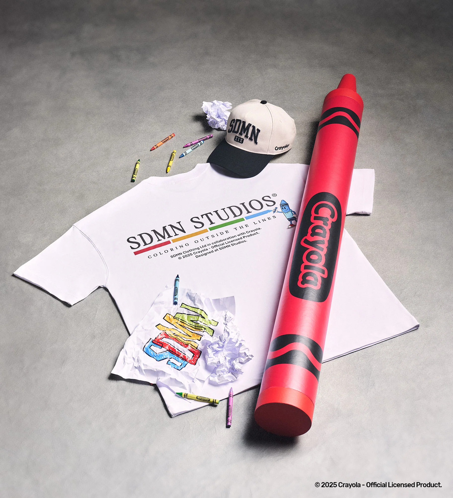 SDMN x Crayola Studios ® T-Shirt [White] - Image 4