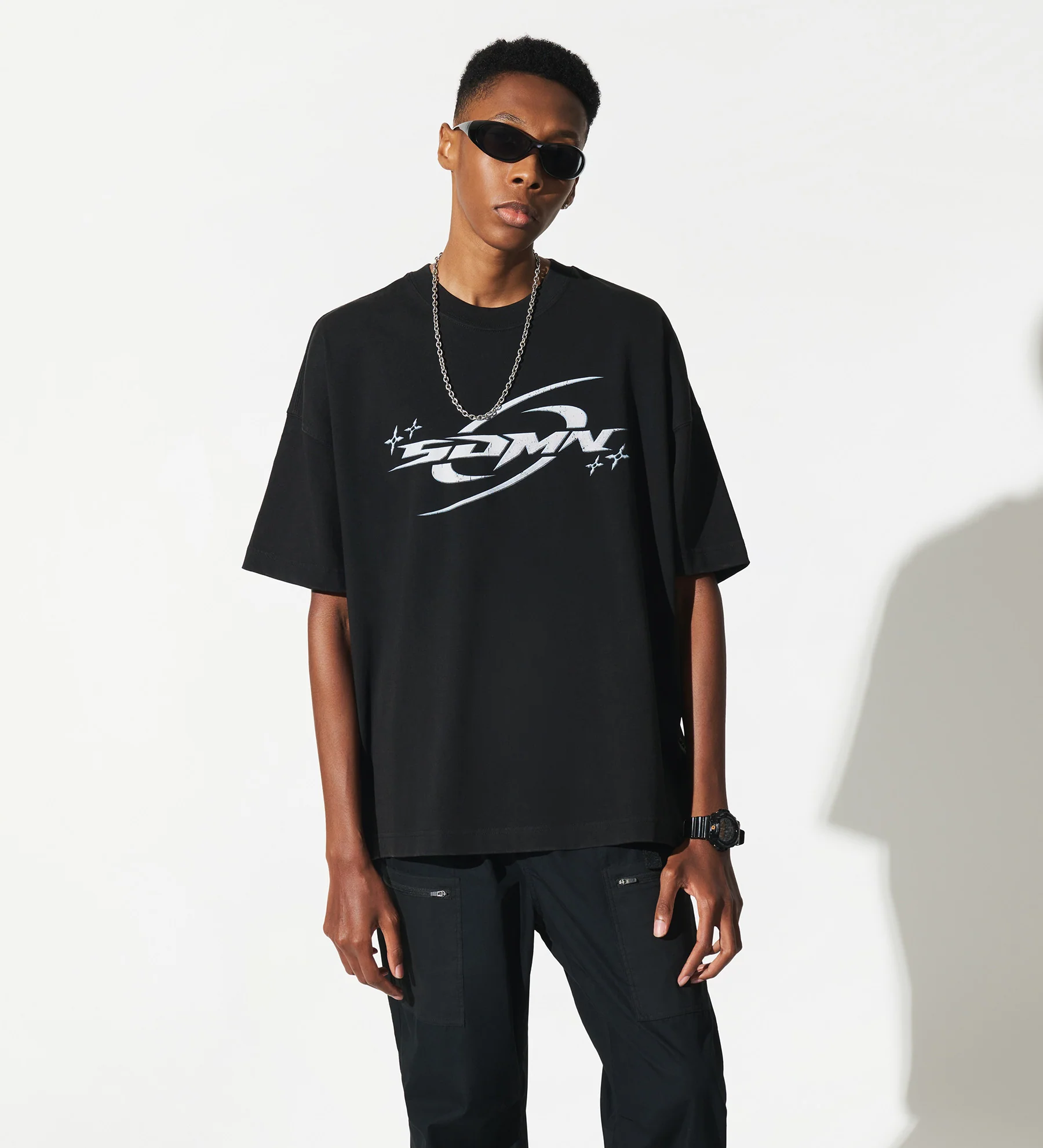 SDMN x TMNT Shuriken T-Shirt [Vintage Black] - Image 4