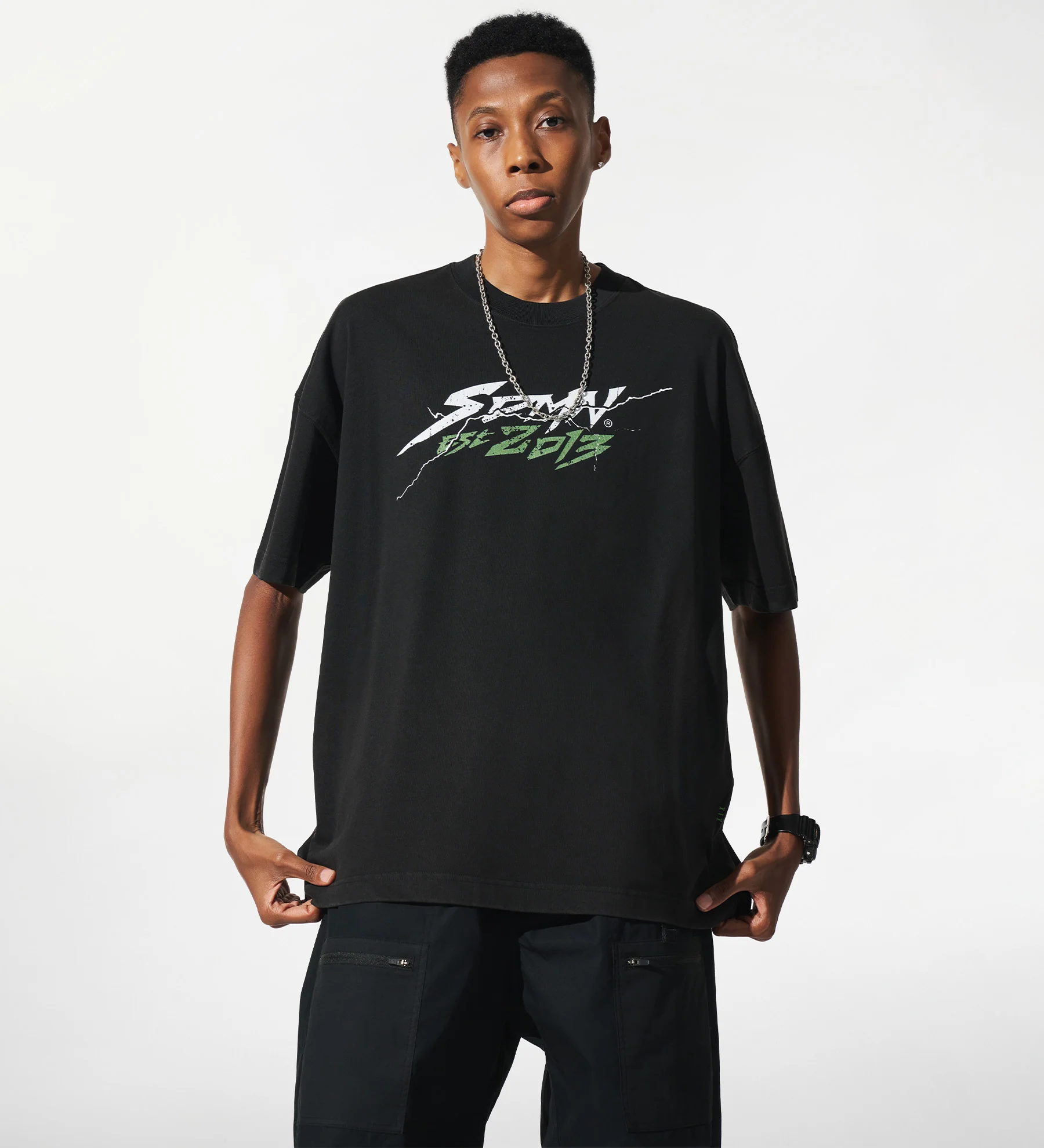 SDMN x TMNT Storm T-Shirt [Vintage Black] - Image 4