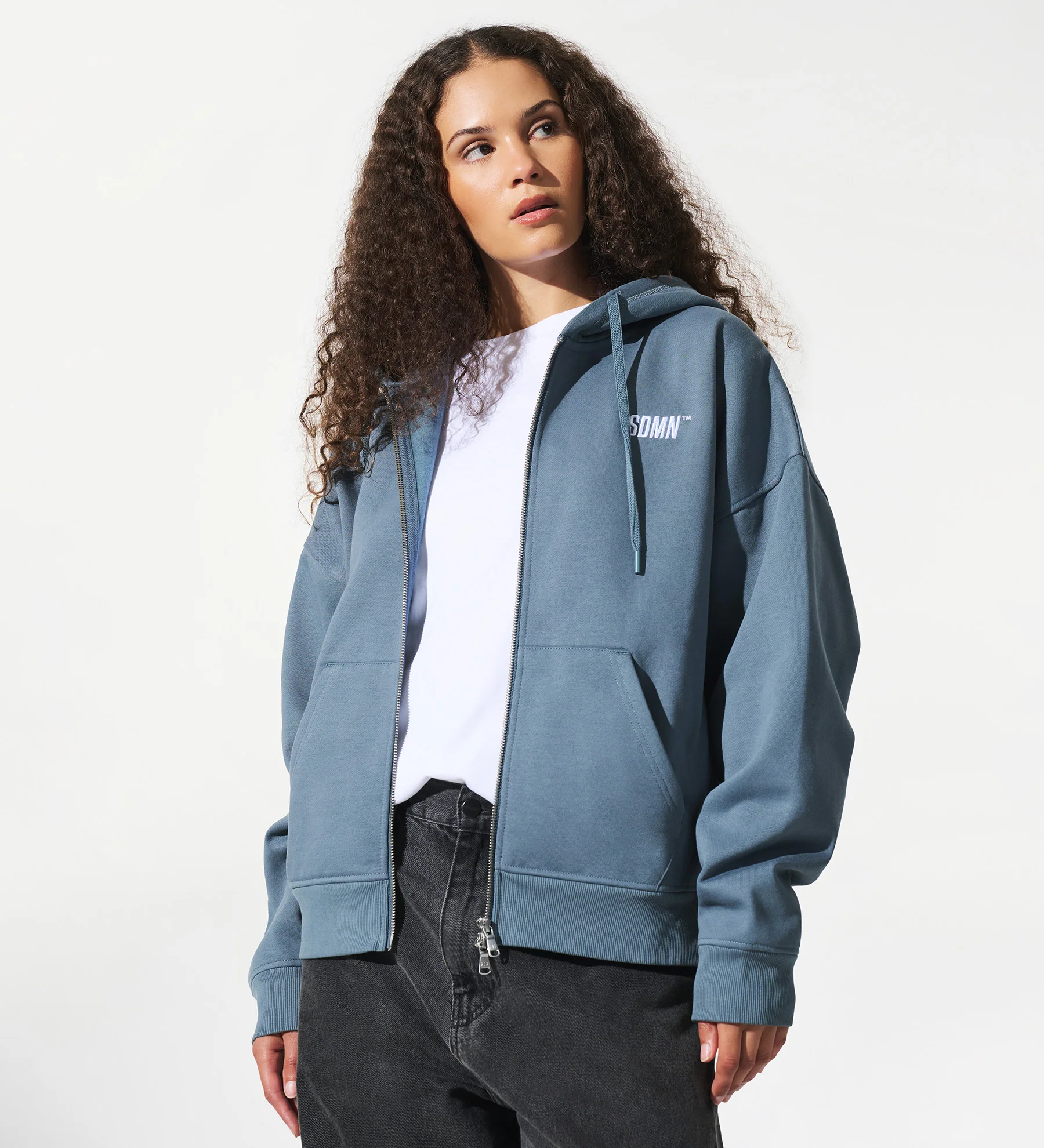 SDMN™ Zip Hoodie [Deep Teal] - Image 4
