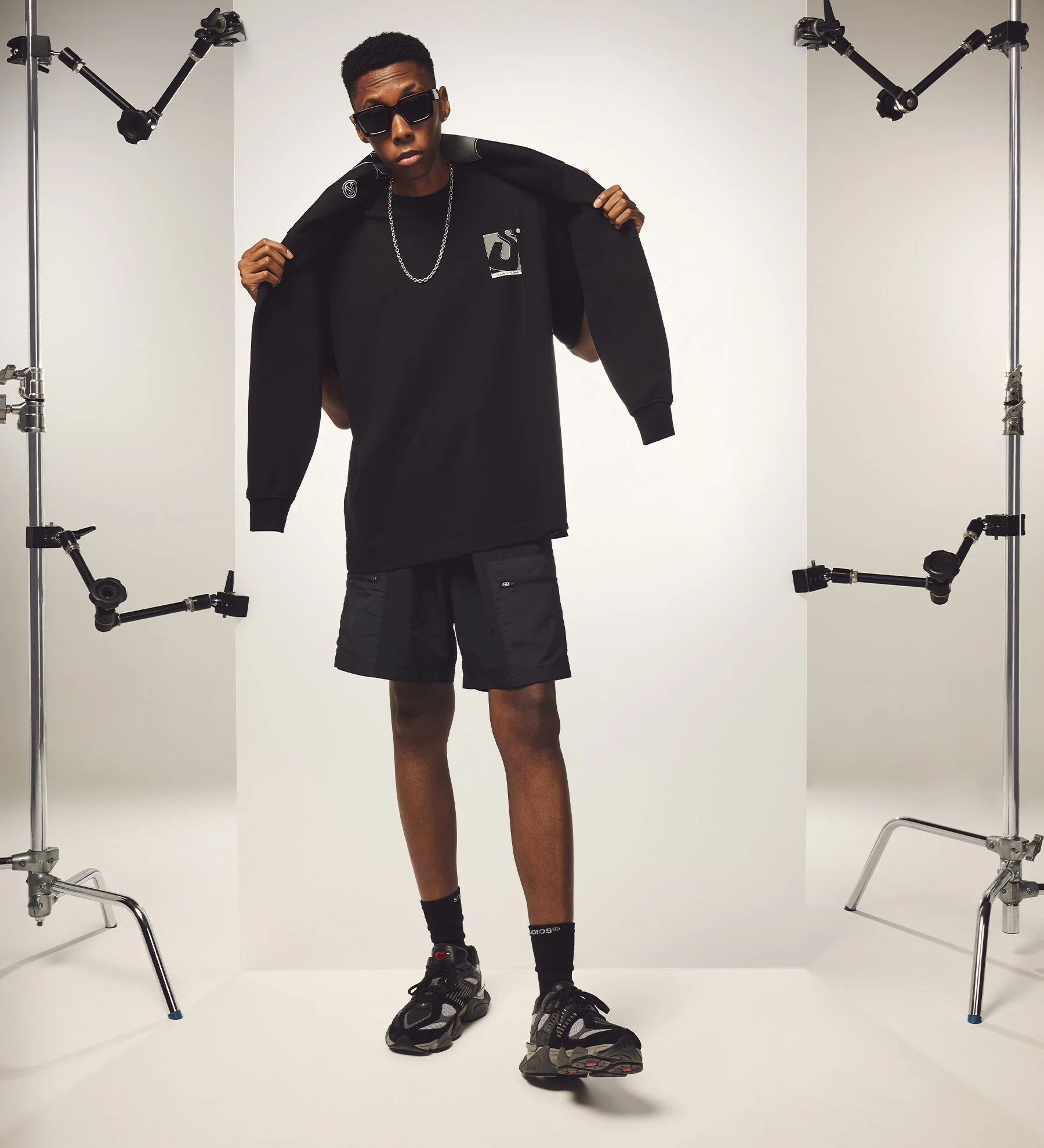 Studios ® Cargo Shorts [Black] - Image 3